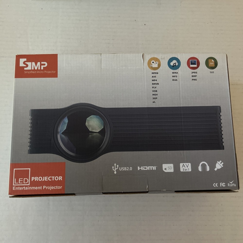 SMP Simplified Micro Projector LED Entertainment Home Cinema Projector