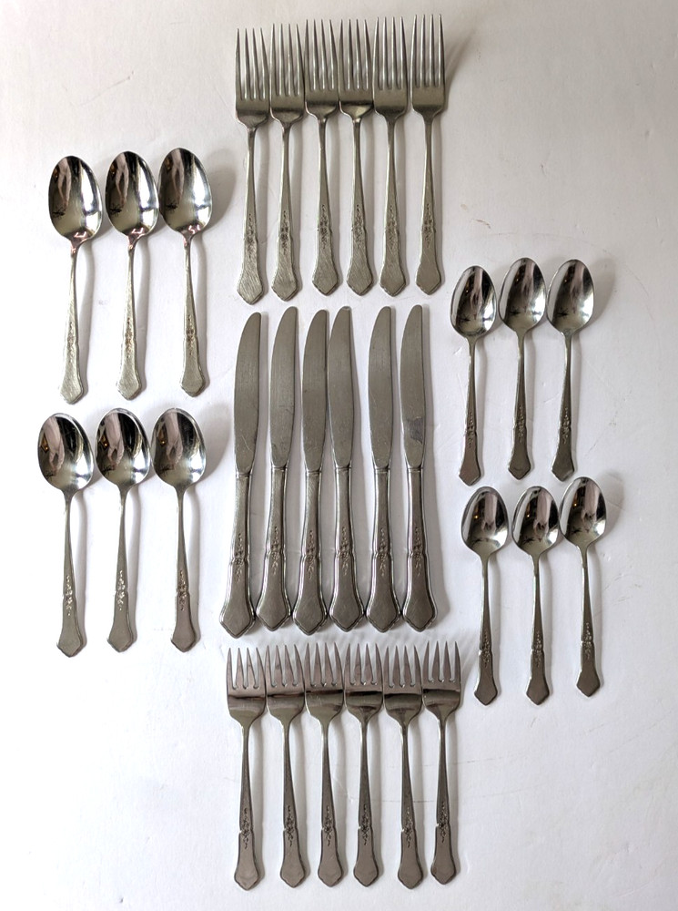 25 Pc Oneida Gazebo Stainless Profile Flatware Set Six 5 Piece Place Settings
