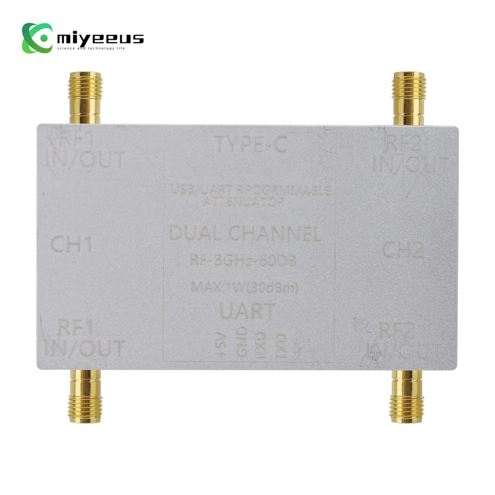 RF-8GHz-60DB Programmable Attenuator + Type-C Cable + Offline Control Board