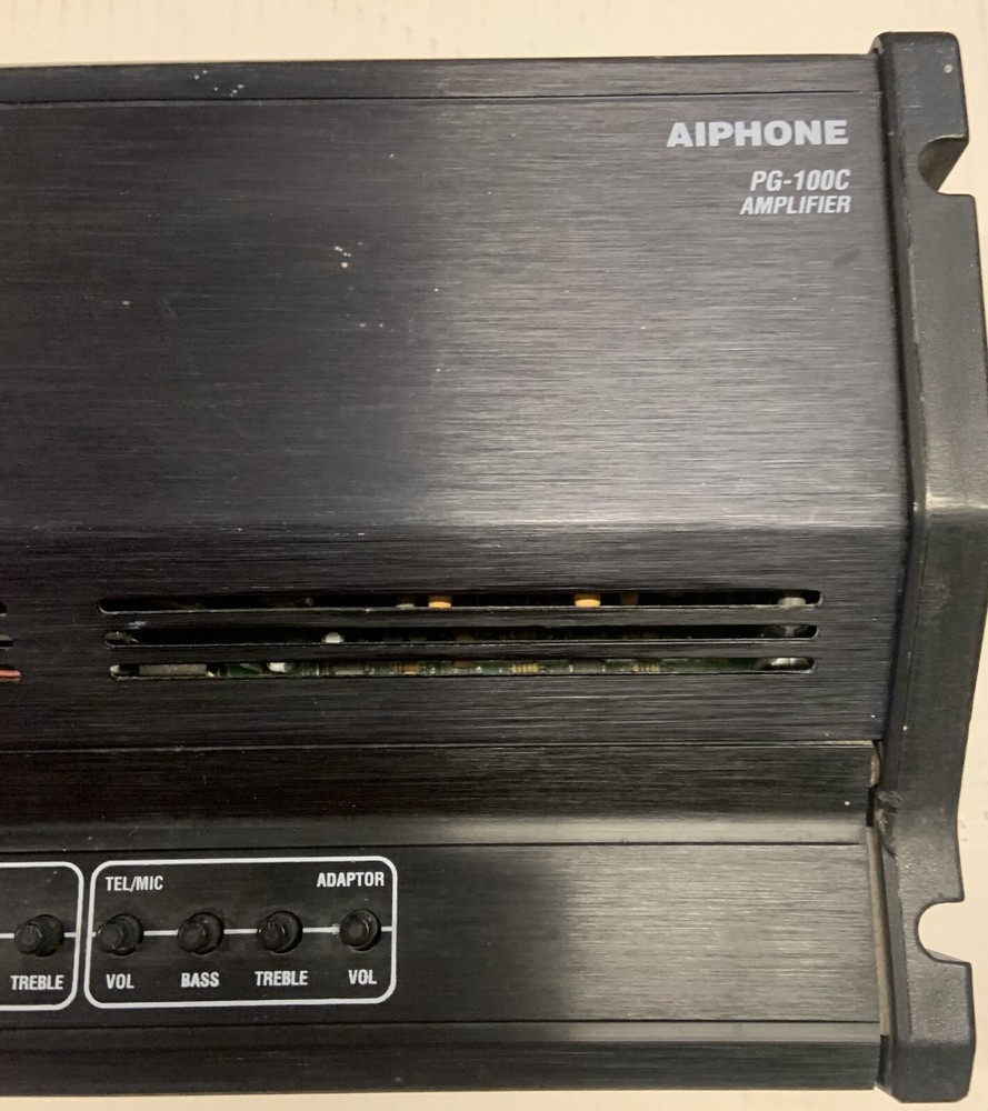 Aiphone PG-100C 100 Watt Paging Amplifier with Built-In MC-A/A