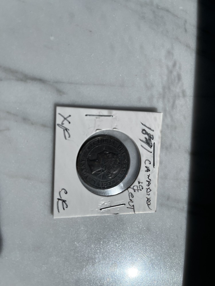 1891 Canadian Large Cent Xtra Fine