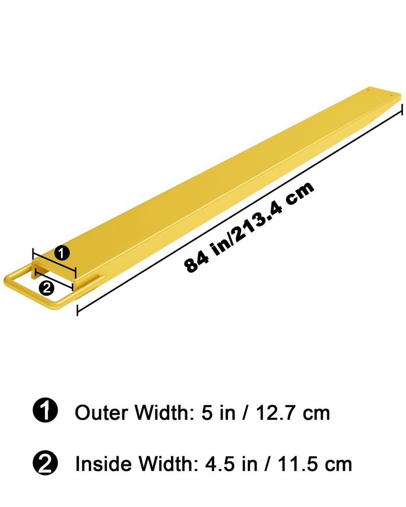 Pallet Fork Extension ,84" Forklift Extensions Heavy Duty Steel Fork Extensions