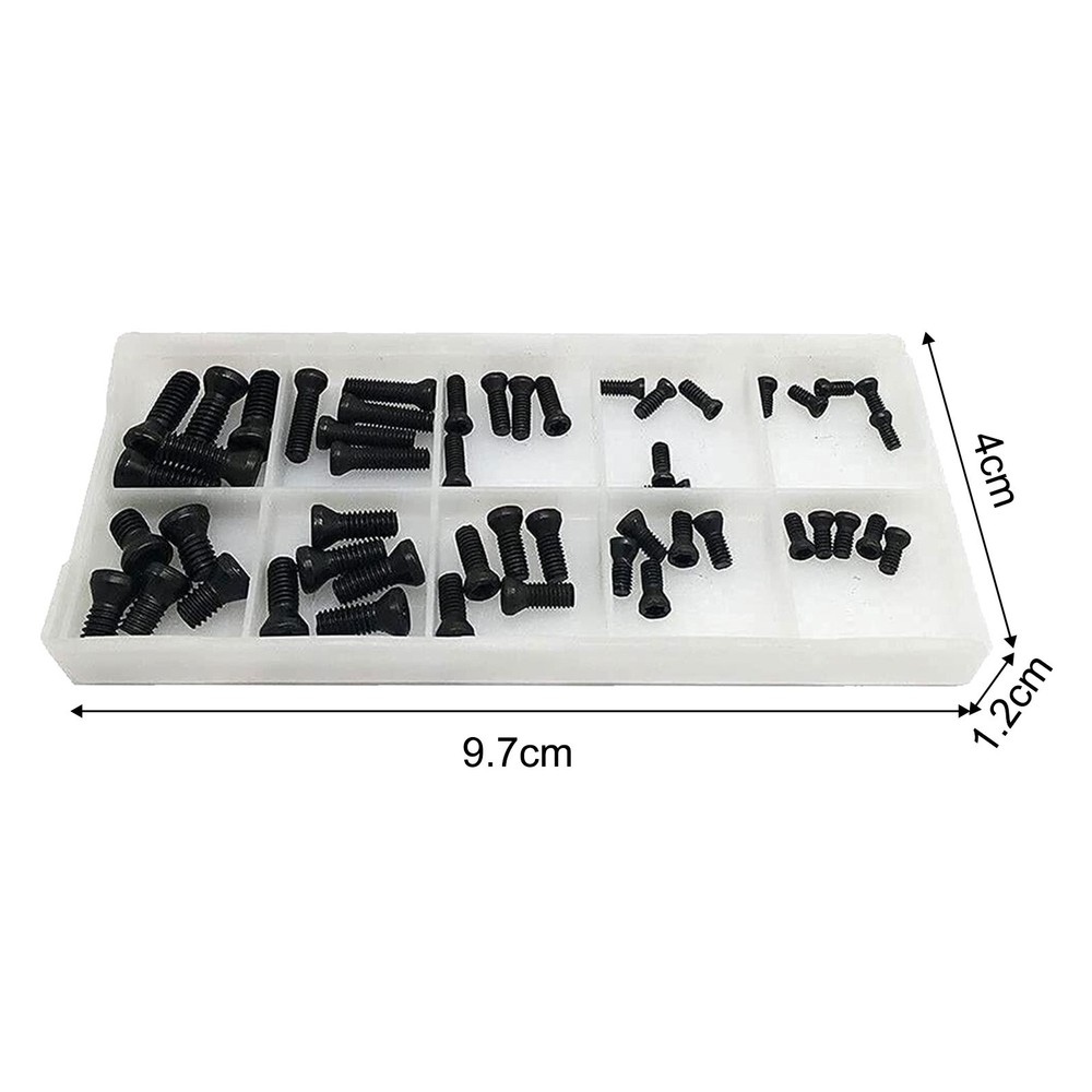 Strong 50pcs CNC Screws for Securely Fixing Carbide Inserts on Tool Holders