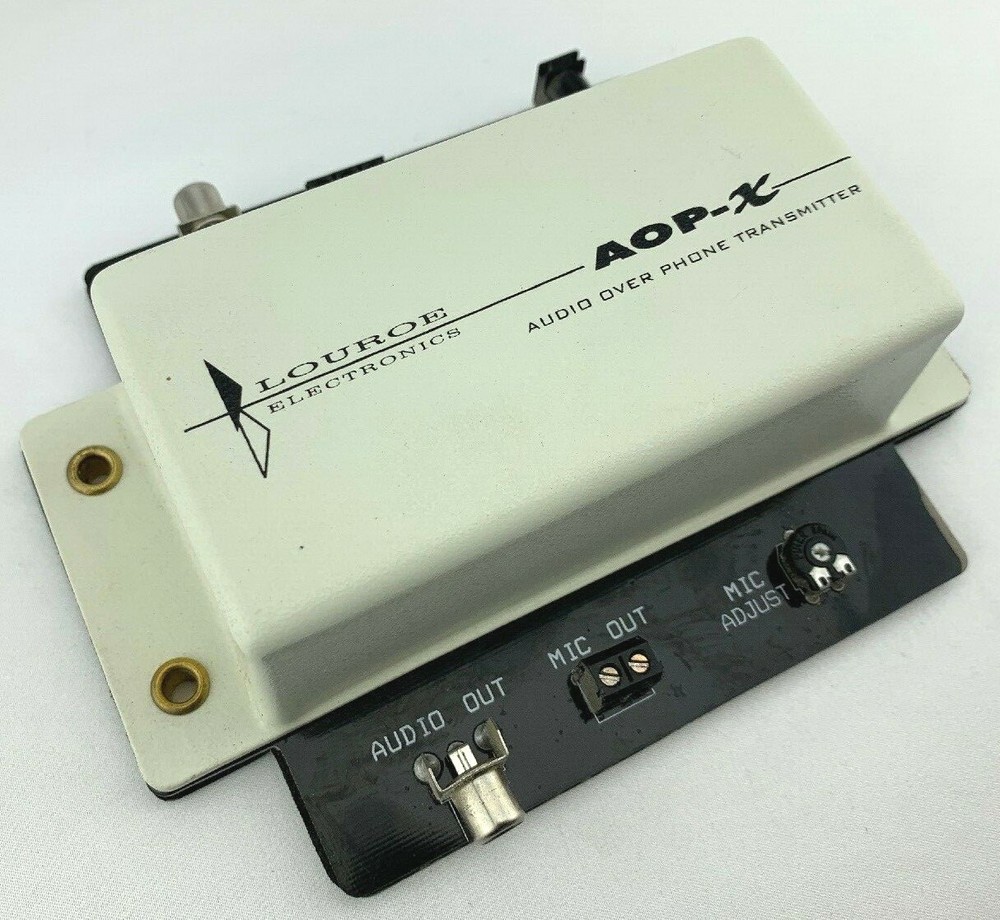 Louroe Audio Surveillance AOP-X Transmit Microphone Over Phone Line Conversion