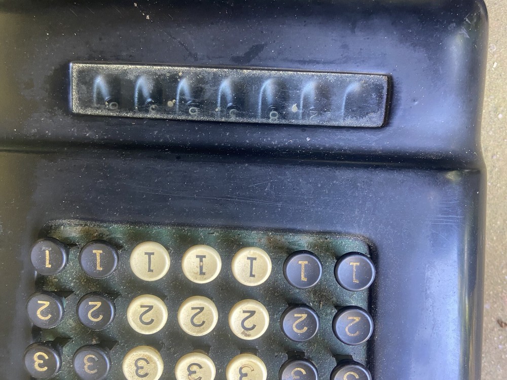 1Burroughs Portable Adding Machine, Antique Vintage