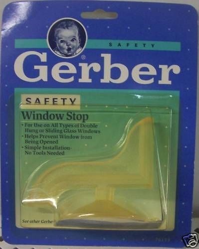 3 NEW Gerber Safety WINDOW & DOOR STOPS