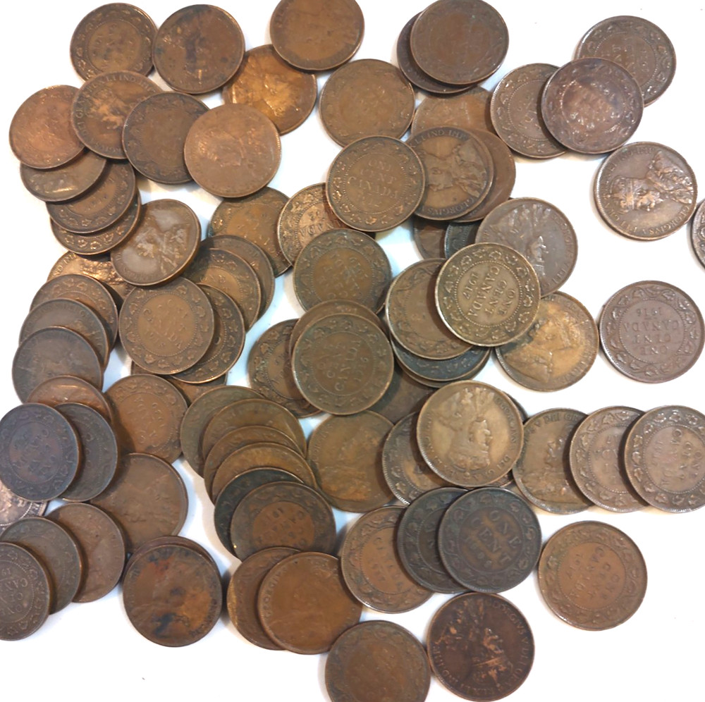 89 Canada Large Cent Lot 1882-1920