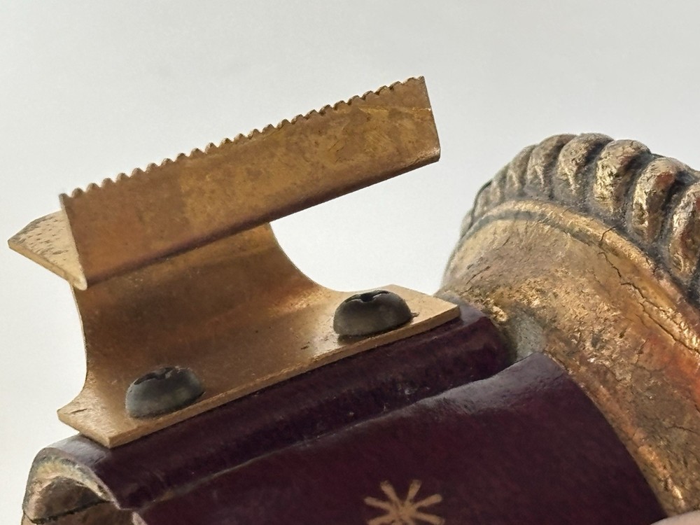 Antique Old Crest Stamp Dispenser