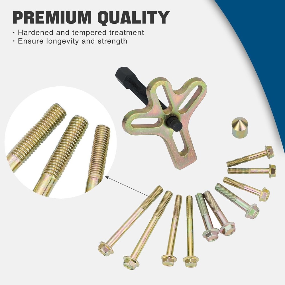 13PCS Harmonic Balancer Steering Wheel Puller Tool Flywheel Puller Crankshaft...