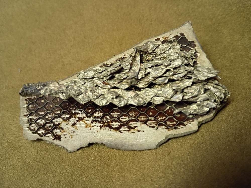 F-111A Ardvark Crash Site Painted Artifact W/Honeycomb