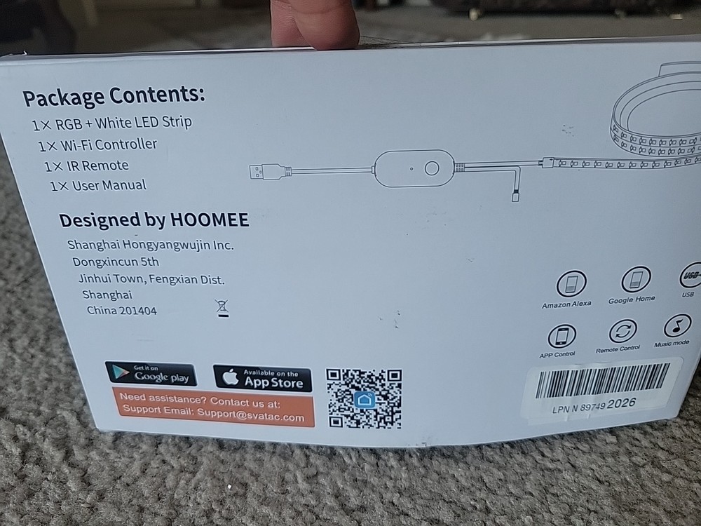Smart LED Strip With Remote Alexa/Google ASSISTANT