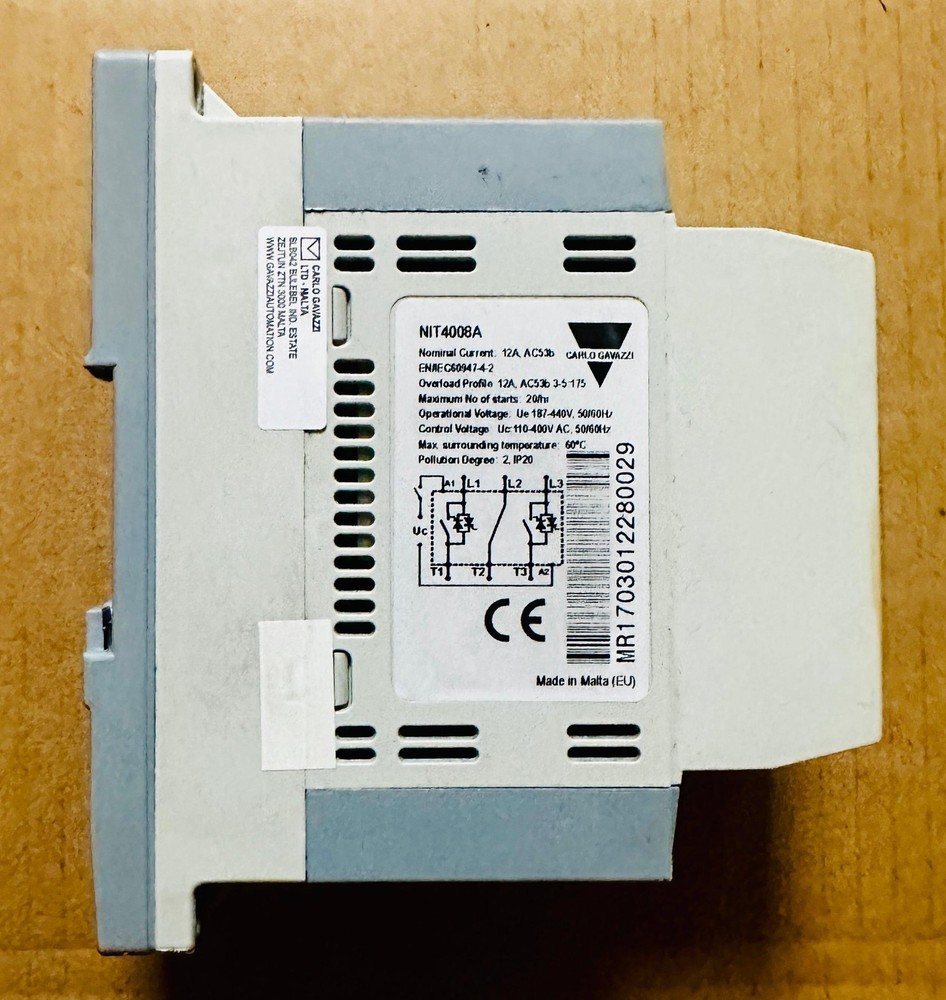 CARLO GAVAZZI,NIT4008A,compact AC semiconductor motor controller (RSGD)