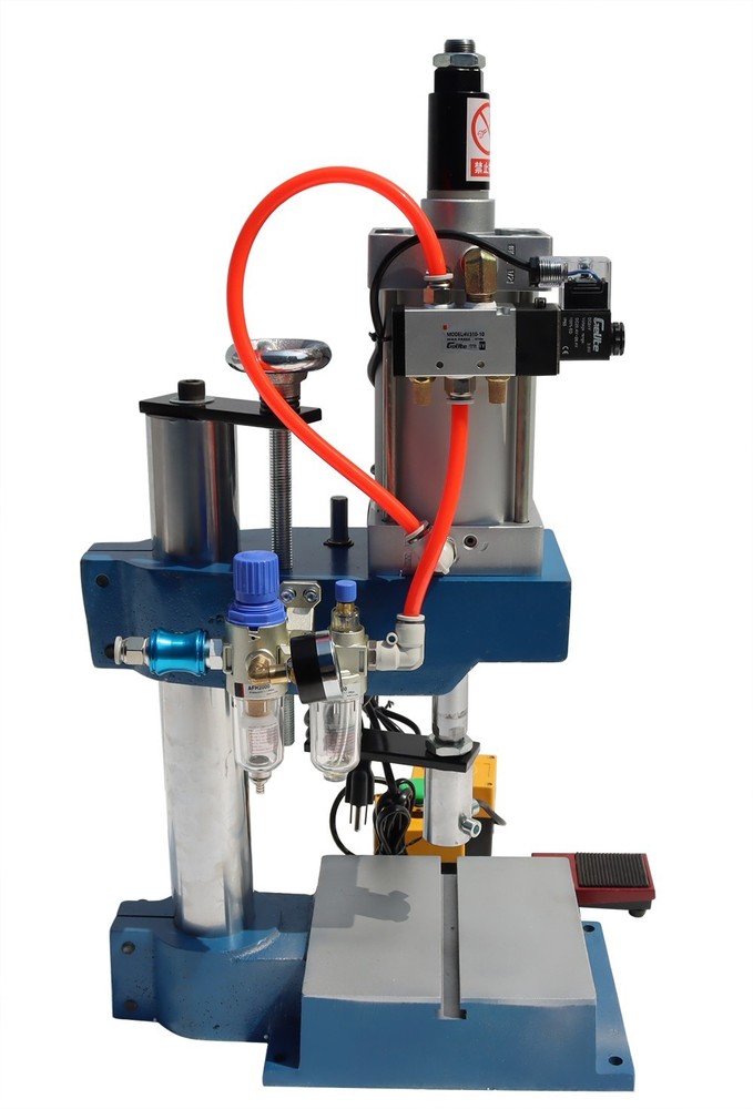 1100lbs Pneumatic Punch Machine Press Machine 2 Buttons Controller Stroke 2-4"