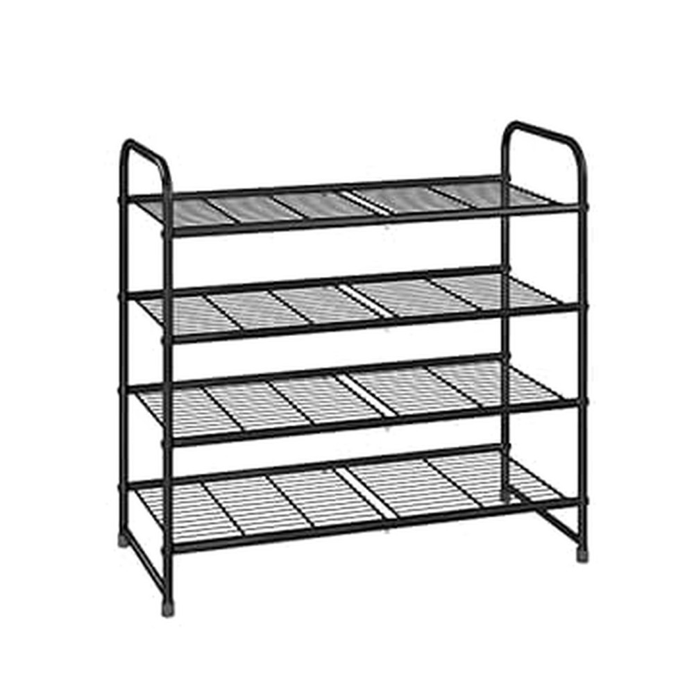 Simple Trending 4-Tier Stackable Shoe Rack, Expandable & Adjust... FAST USA SHIP