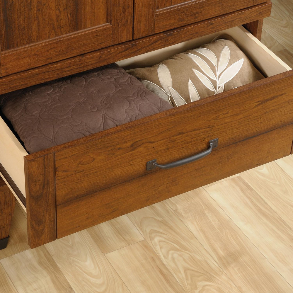 Carson Forge Armoire in Washington Cherry - Stylish Storage Solution