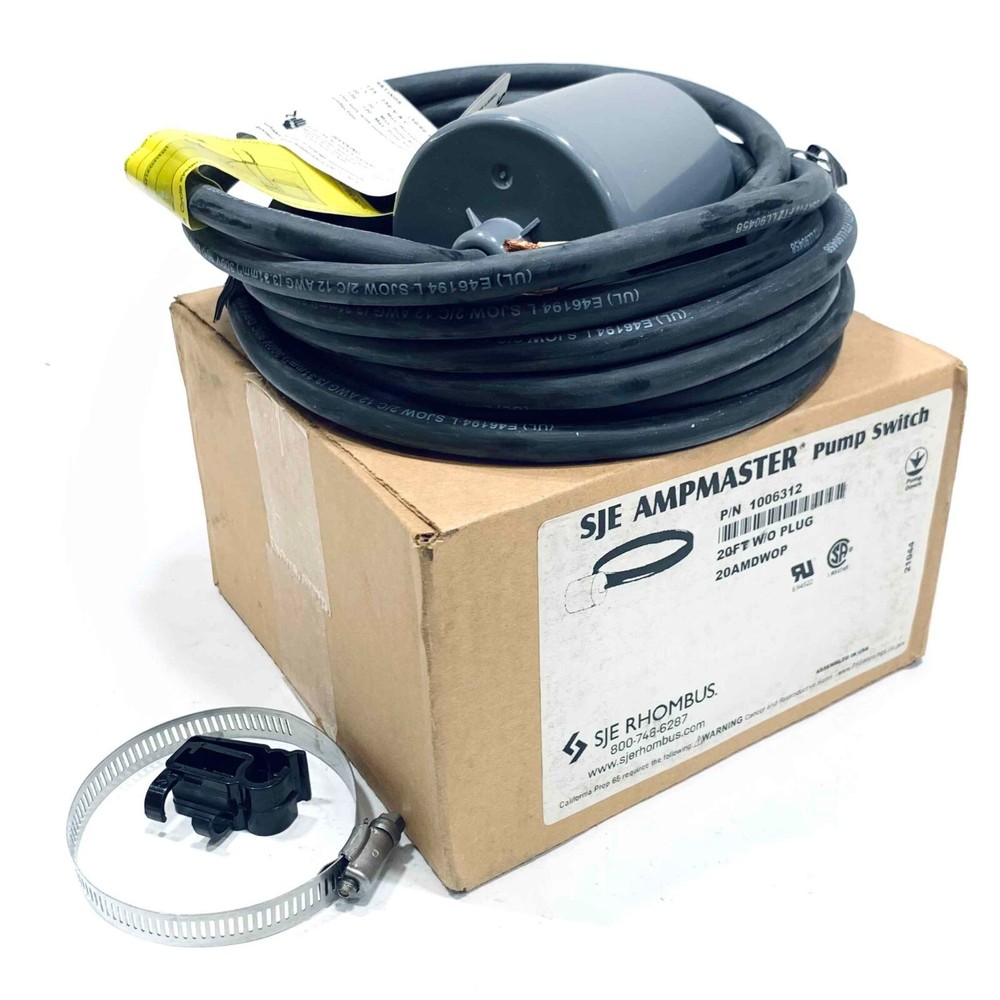 1006312 SJE AmpMaster Pump Switch, 20FT
