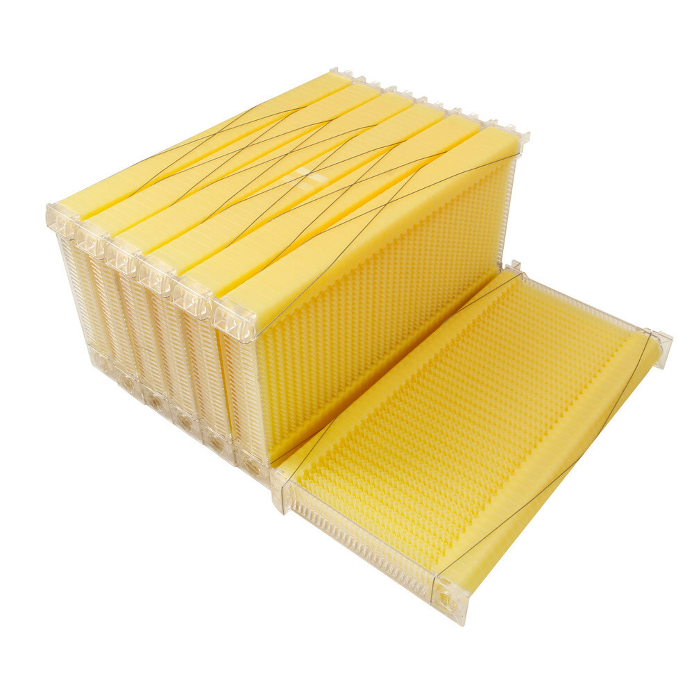 7PCS Auto Reap Honey Beehive Frames Beekeeping Bee Hives Bee Comb Hive Frames US