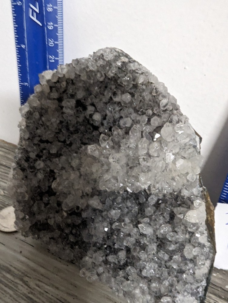 Amethyst standing cut base crystal geode. 2.46 Pounds Lbs Lb