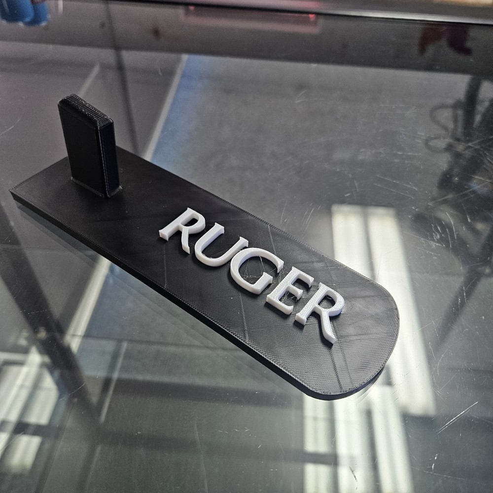 RUGER single stack W/ Double Stack adapter for any model Pistol, Display Stand