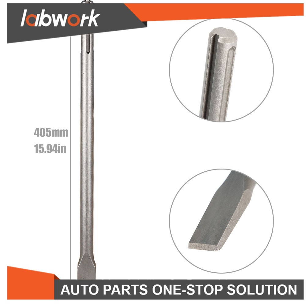 Labwork SDS Max Bits Set Long-Point Chisel, Scaling Chisel, Flat Chisel 3Pcs 16"