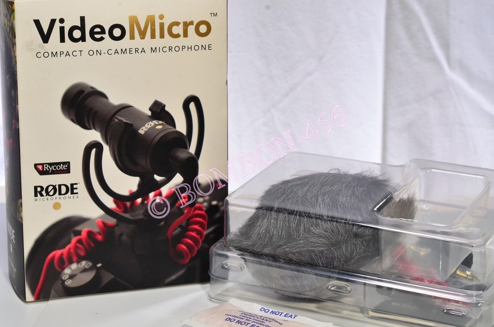 RODE VIDEOMICRO COMPACT ON-CAMERA MICROPHONE NEVER USED/OPEN BOX - TESTED
