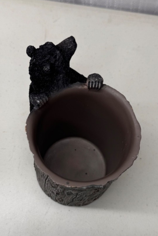 Black Bear Tissue Box Cover and Storage Cup.