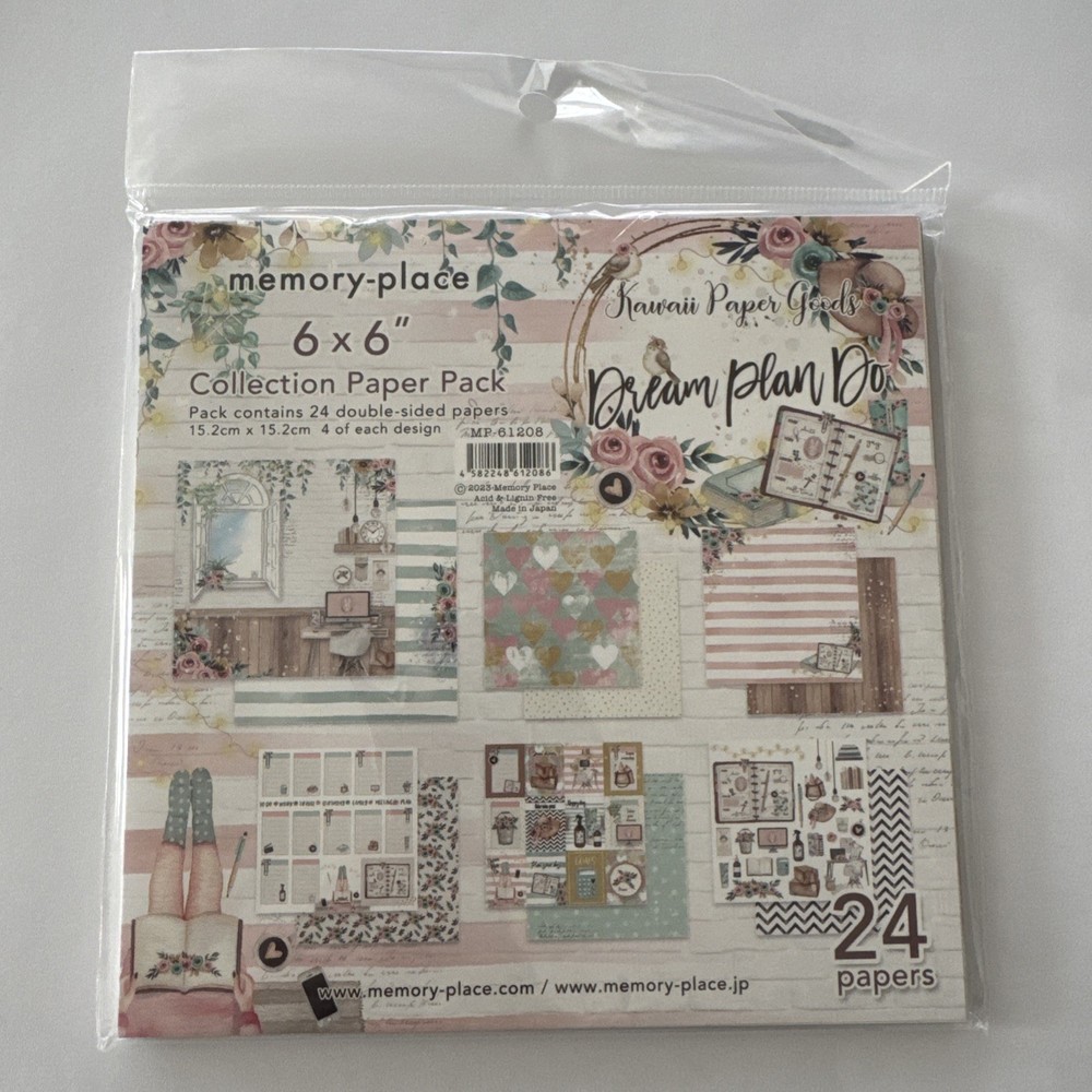 Memory Place Double-Sided Paper Pack 6"X6" 24/Pkg-Dream Plan Do - MP-61208