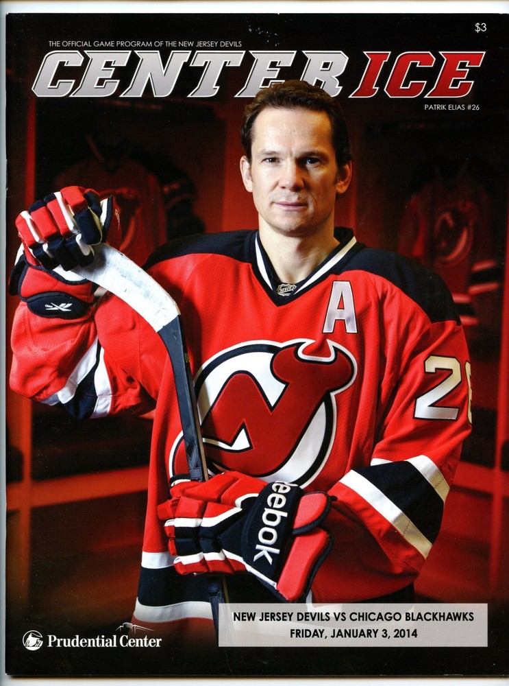 New Jersey Devils vs. Chicago Blackhawks Game Program/Ticket Stub ~ 1/3/2014