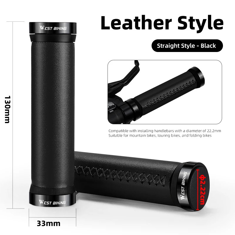 ycle Ergonomic Handle Bar Cover Dark Brown Microfiber Leather Han