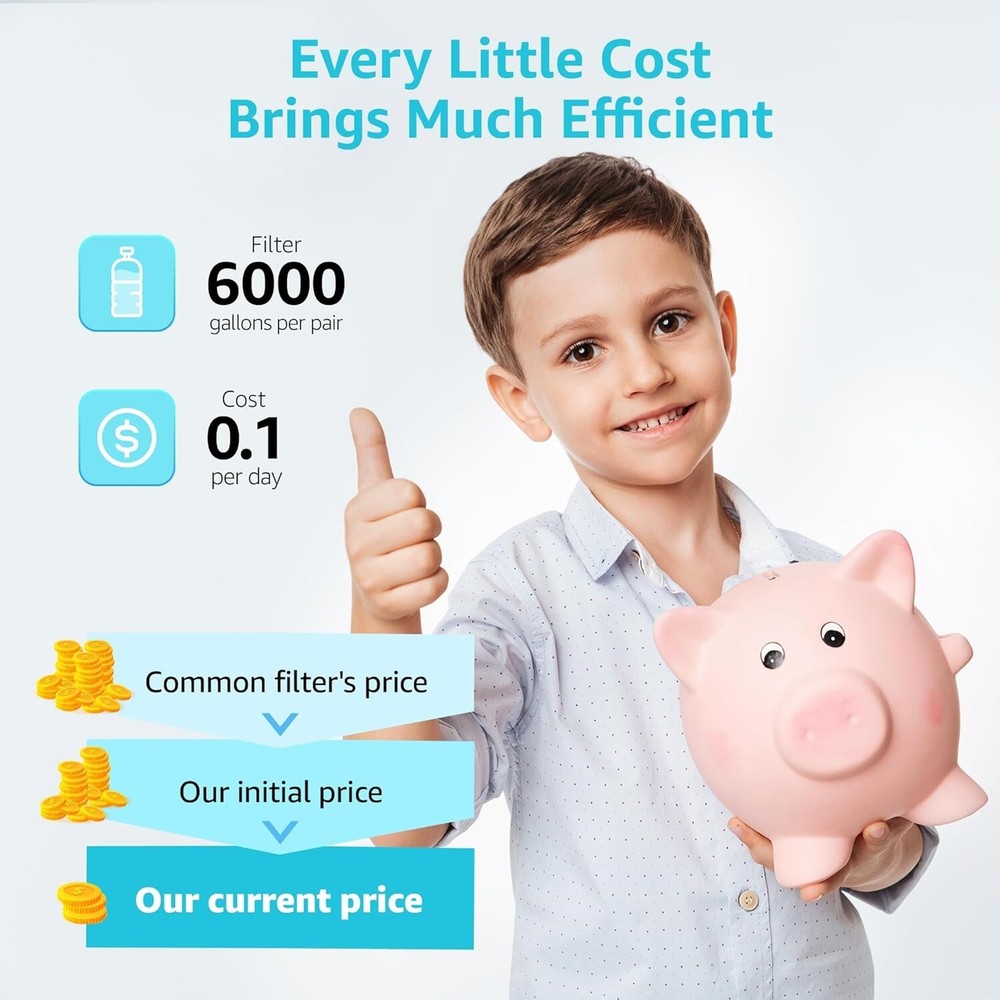 AQUACREST Water Filter Replacement for Berkey® Gravity Water Filter System,8Pack