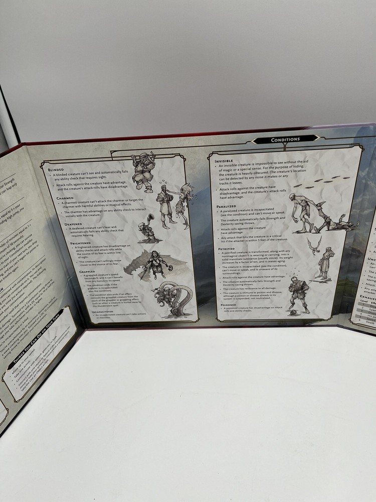 Dungeons & Dragons 5th RPG Master's DM Screen Reincarnated Guide