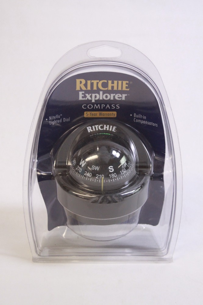 Ritchie S-53 Explorer Compass - Surface Mount - Black