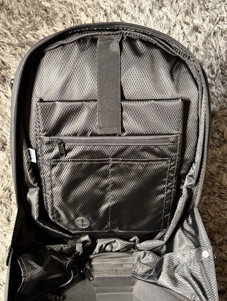Motorcycle black carbon style Backpack,with LED eyes,app Control