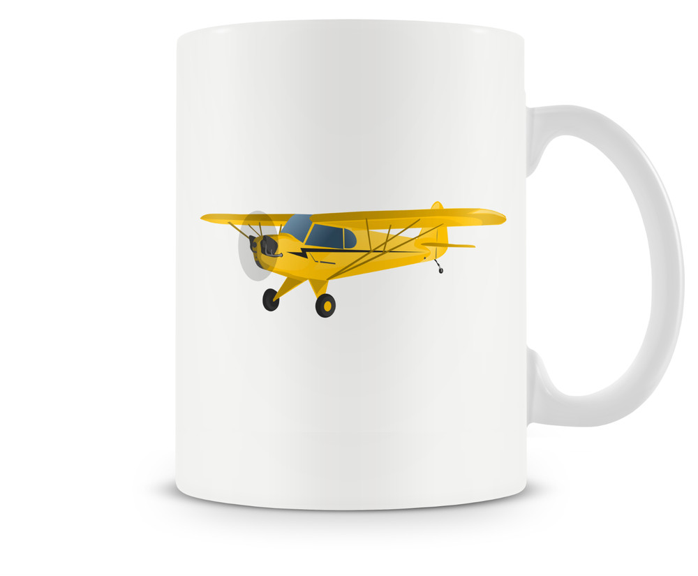 Piper Cub Ceramic Coffee Mug - 15oz.