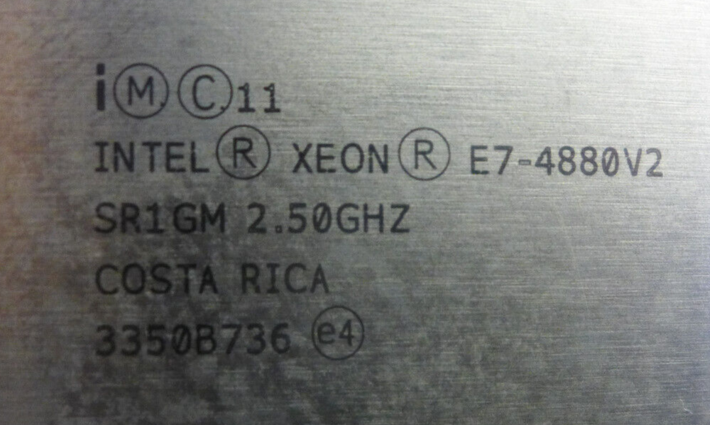 GENUINE Intel Xeon E7-4880V2 2.50GHz 15-Core CPU Processor SR1GM