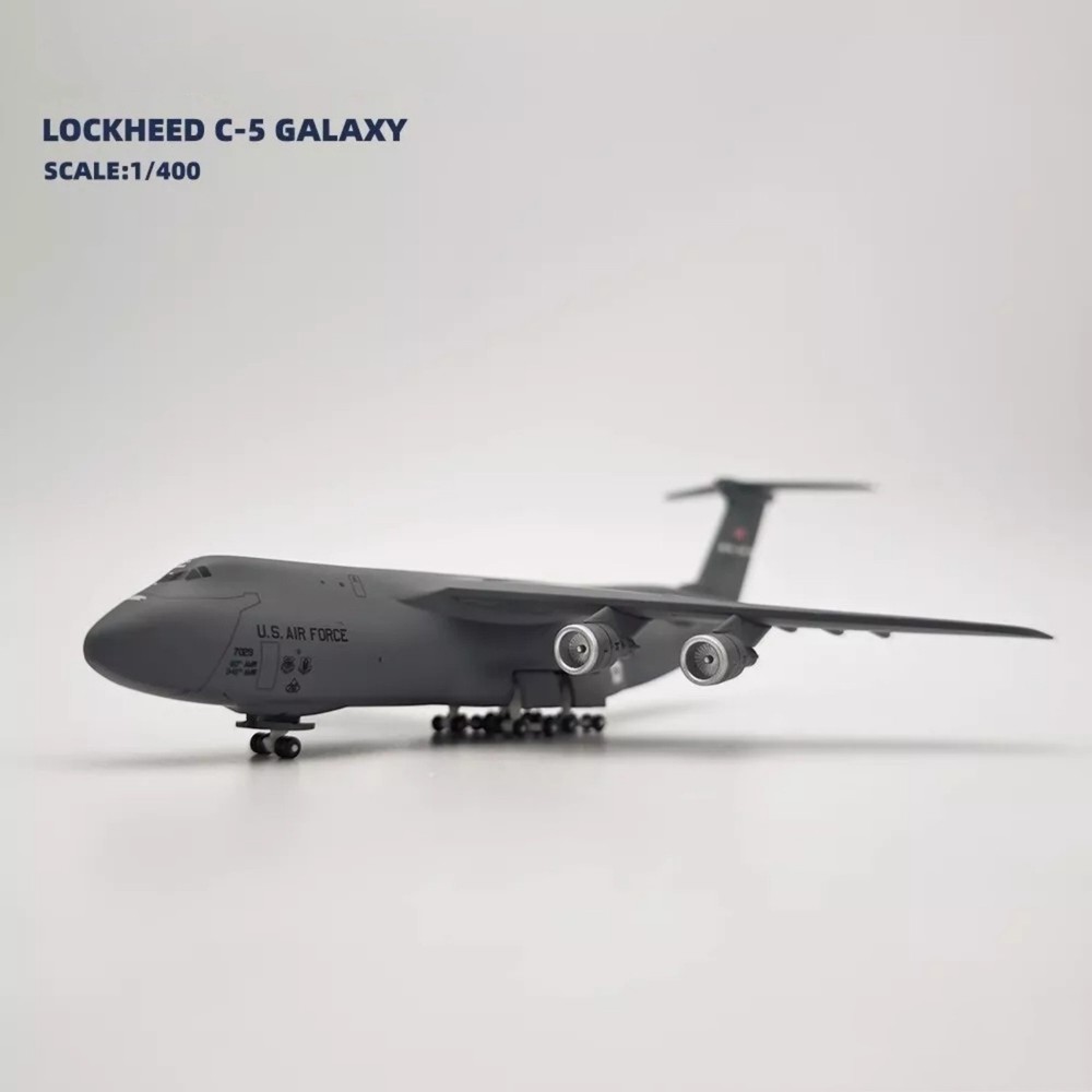 Diecast 1/400 USAF For Lockheed C-5 Transport Aircraft Model Static Display