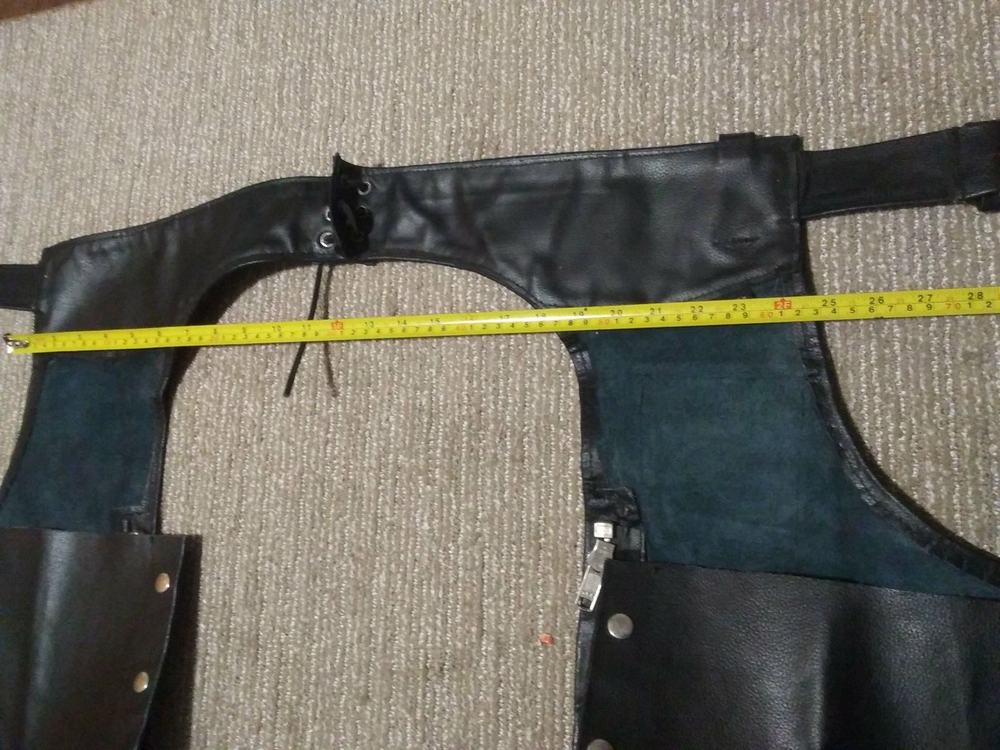 Vintage Event Leather Motorcycle Chaps Size SX (Small)
