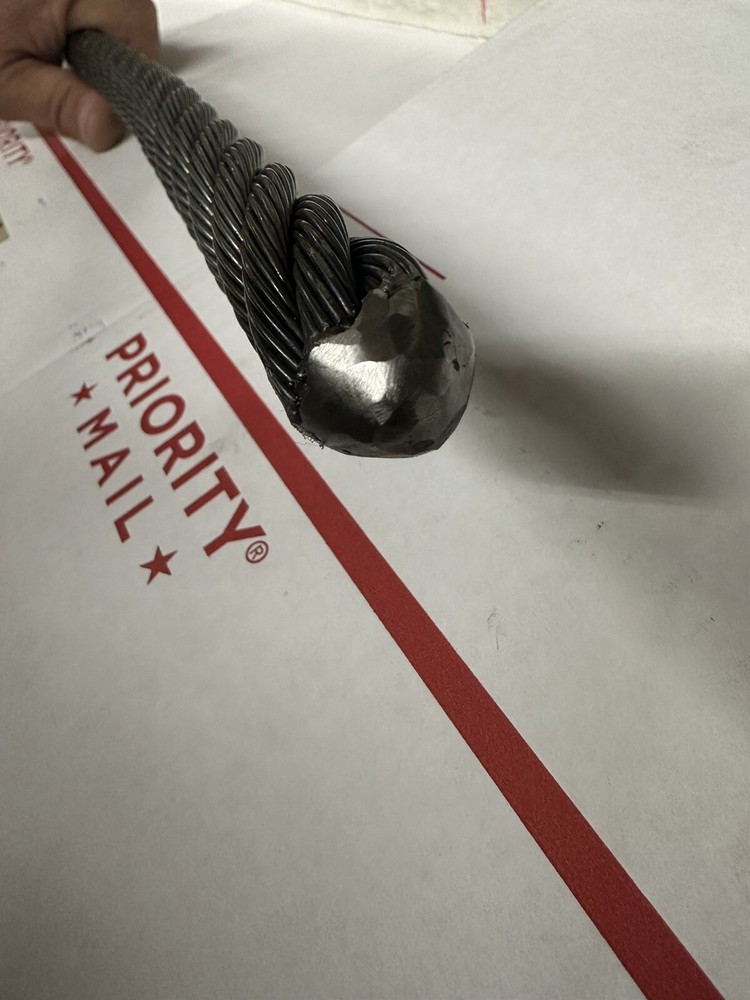 Trenchless Cable Tool Replacement Mole Wire Rope With Button 3/4” X 125’ 🇺🇸