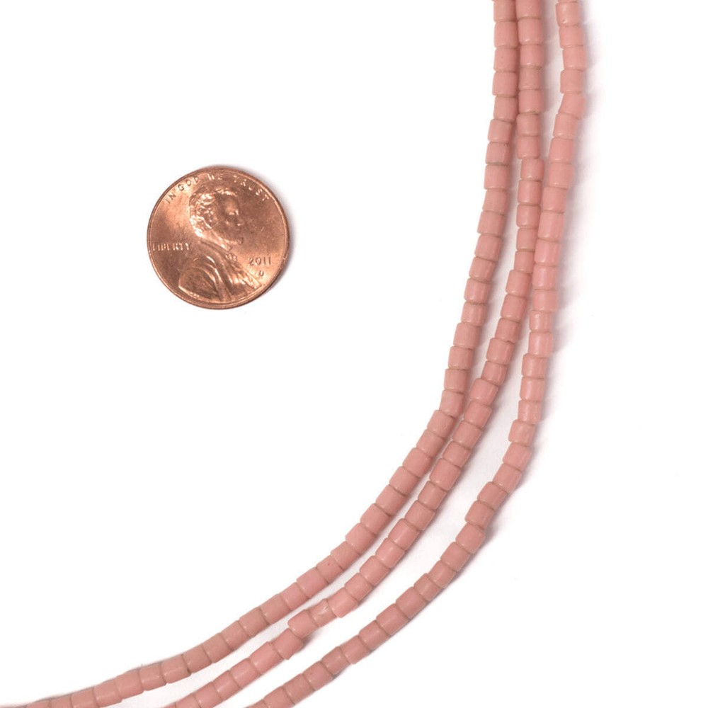 3 Strands Tile Pink Trade Beads