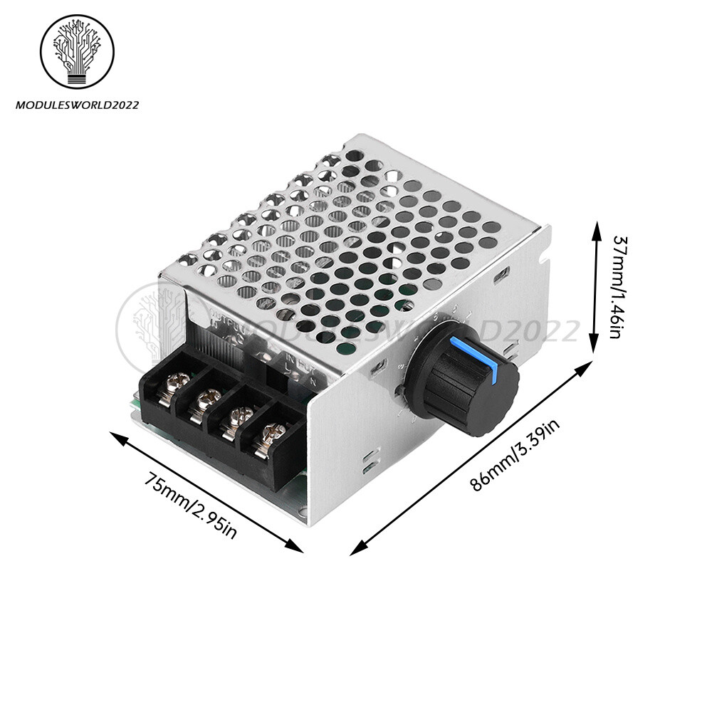 AC 220V 4000W SCR Voltage Regulator Dimmer Motor Speed Controller Module