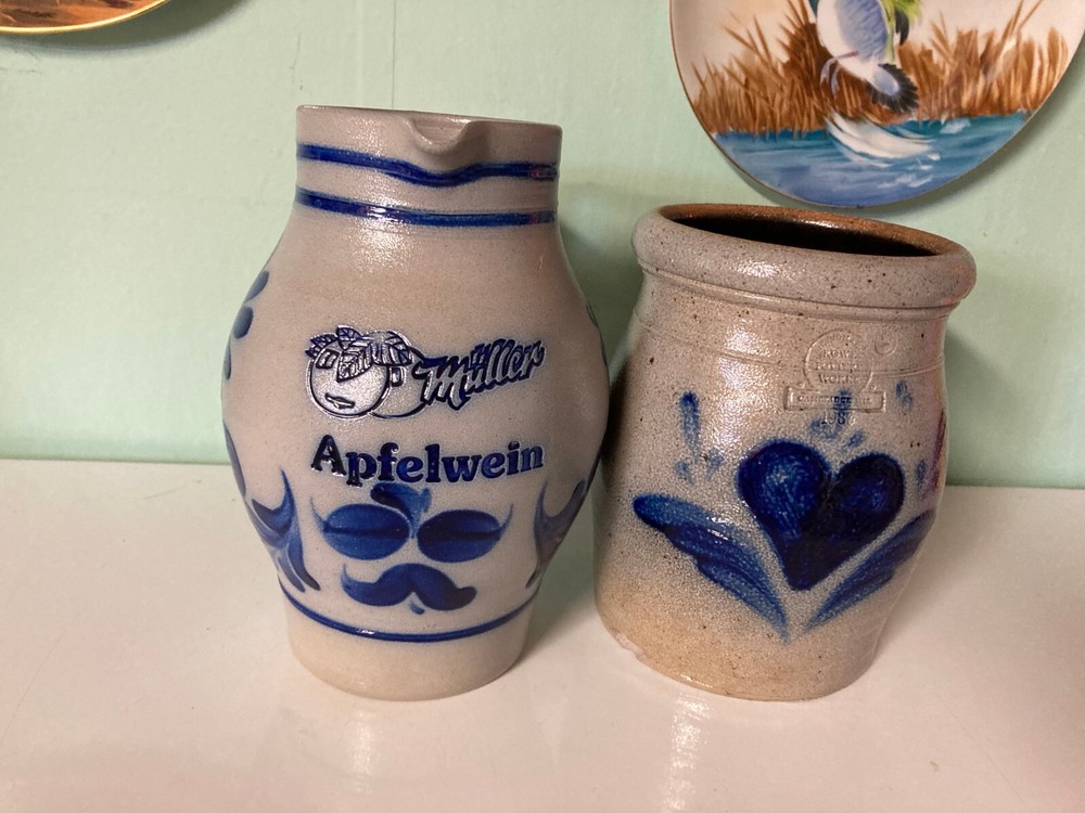 Rowe Pottery jar  and Miller Pitcher  Cambridge,Wi.