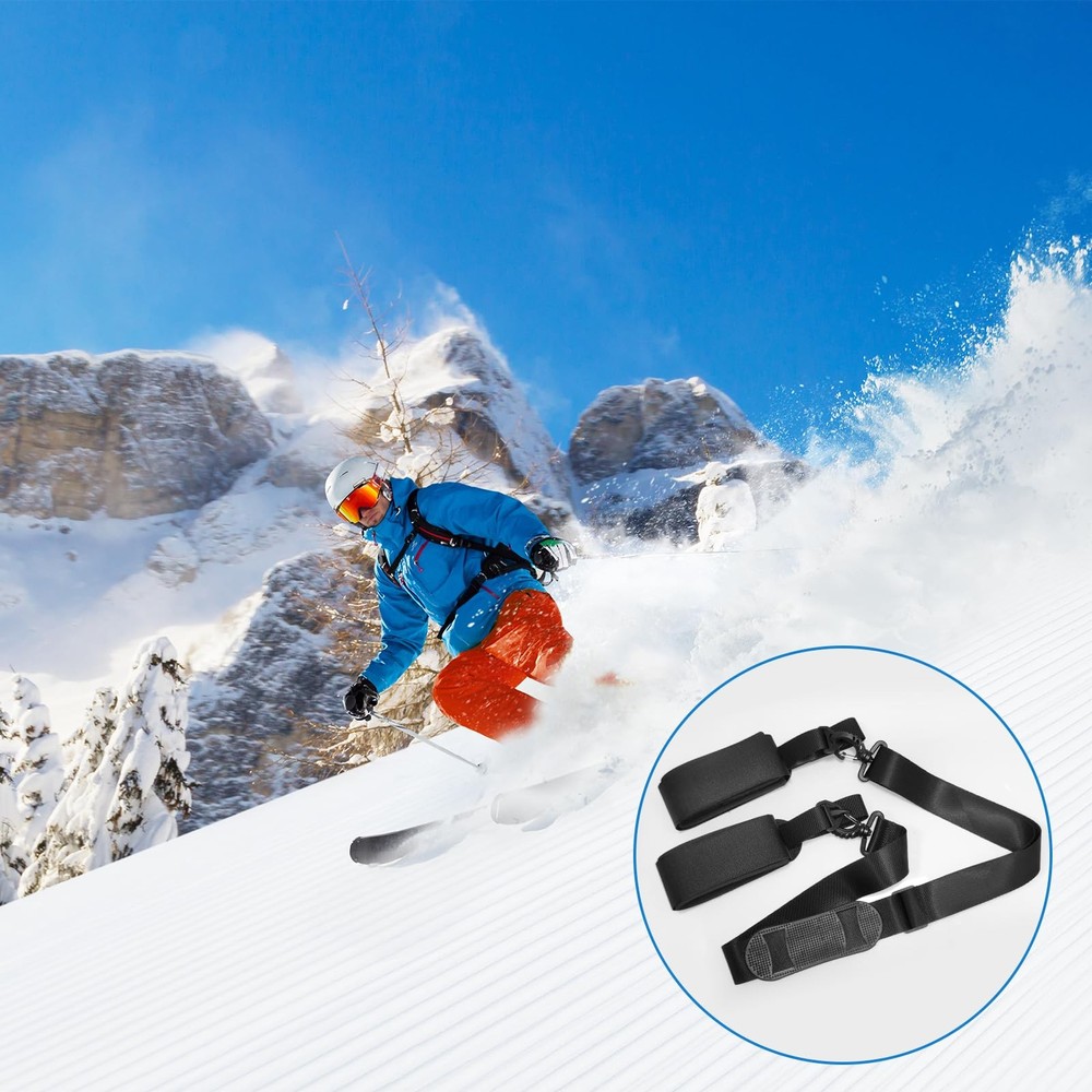 Adjustable Ski Strap Carrier Shoulder Sling for Snowboard Transport