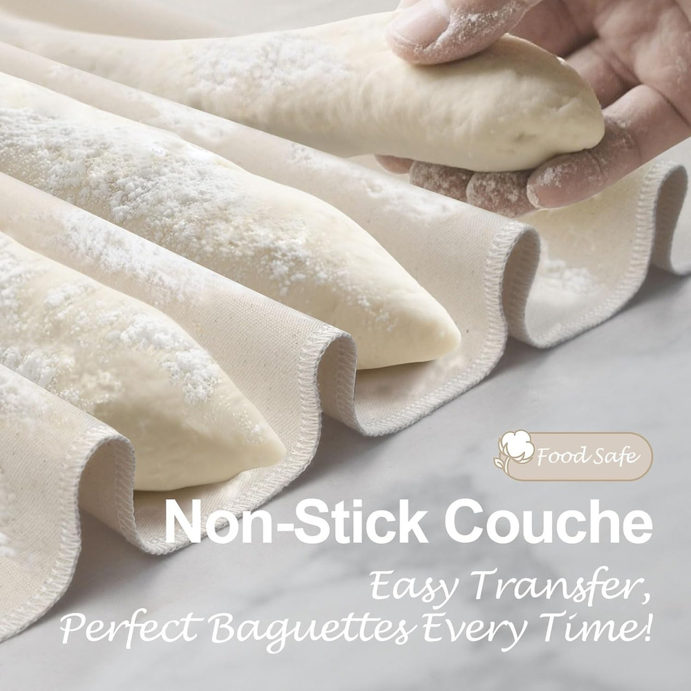 Deluxe Baker's Couche Set (2 Pieces) – Large 35"x26" & Medium 29"x18" Practic...
