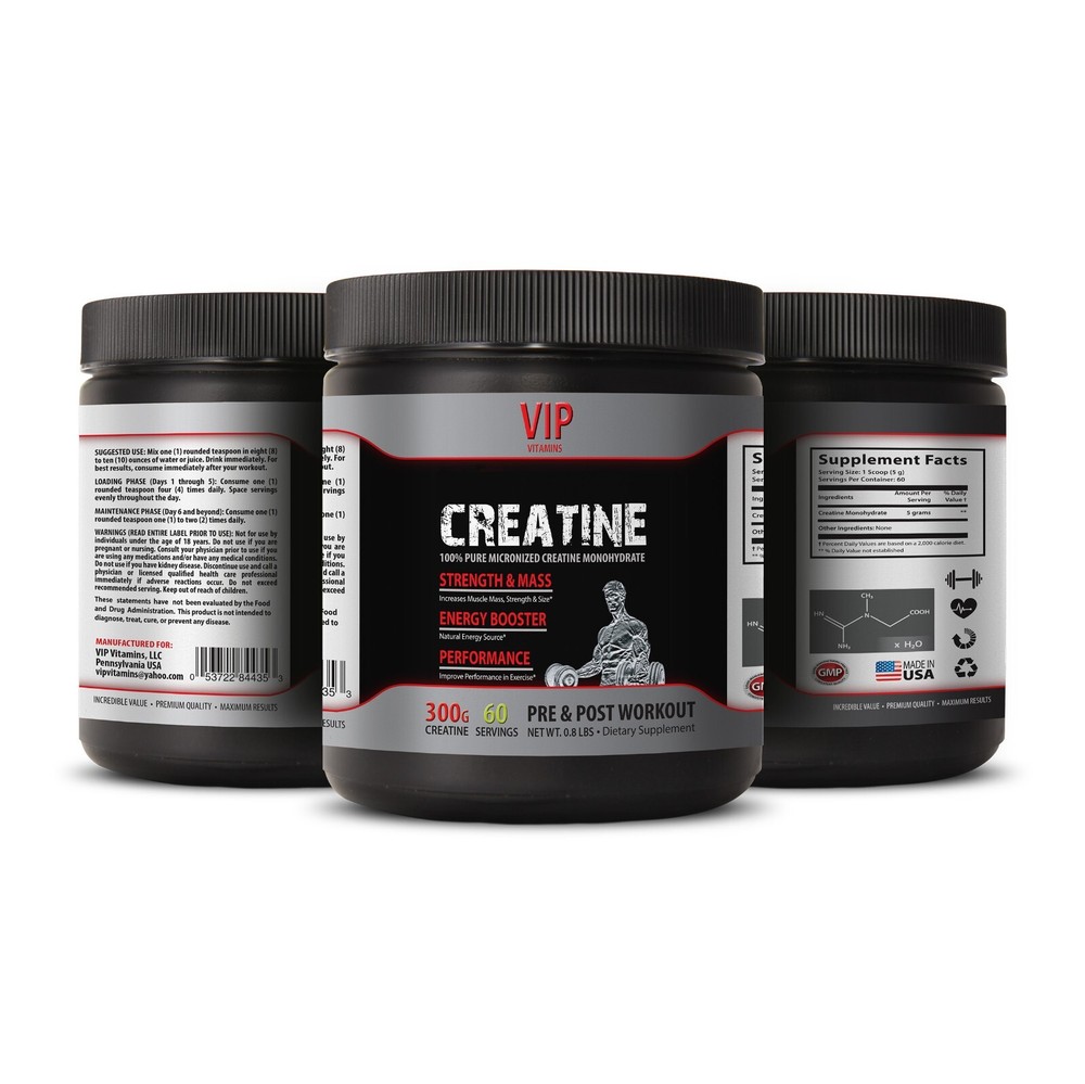 muscle gainer - MICRONIZED CREATINE 300G athletic performance powder 1