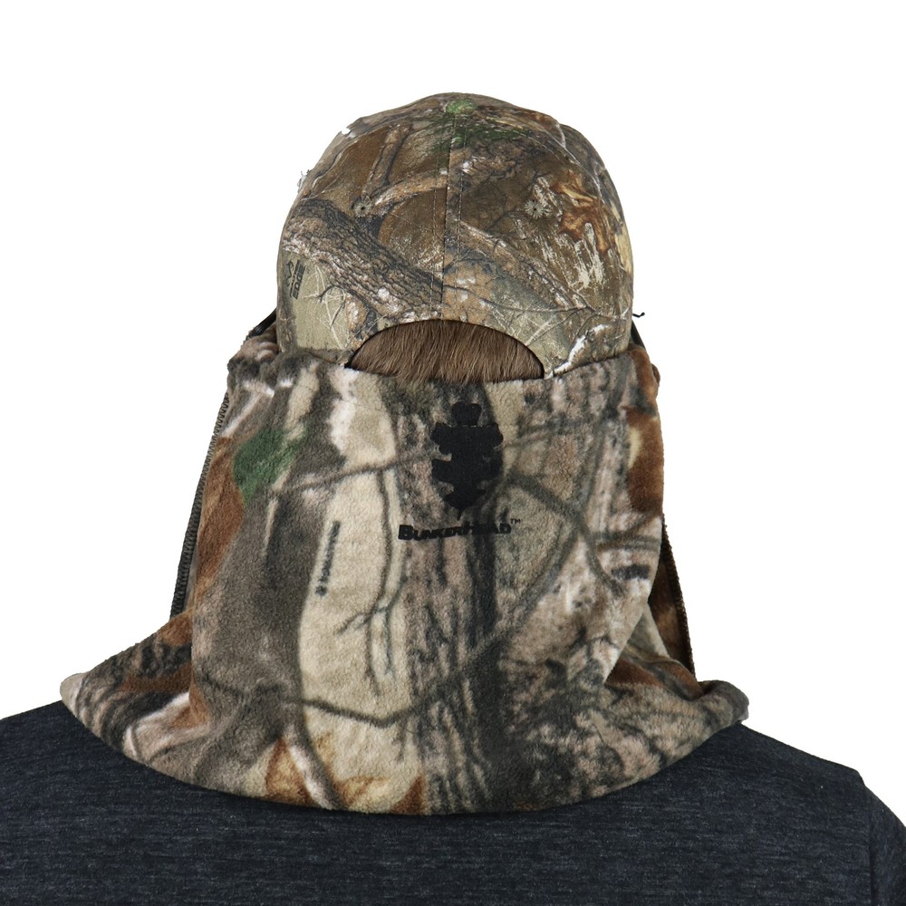 BunkerHead Fleece Camo Head Concealment System, Real Tree AP