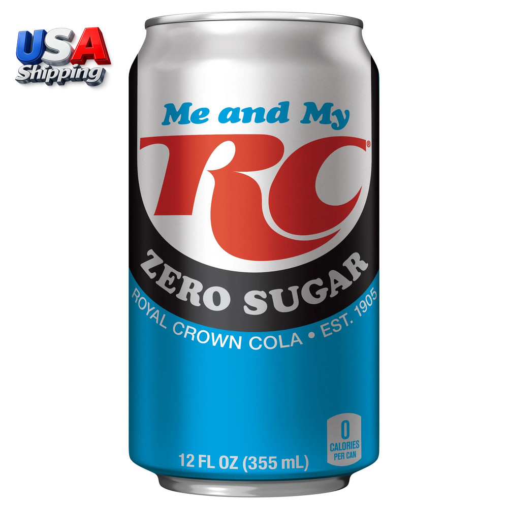 RC Cola Zero Sugar Soda Pop, 12 Fl Oz, 12 Pack Cans