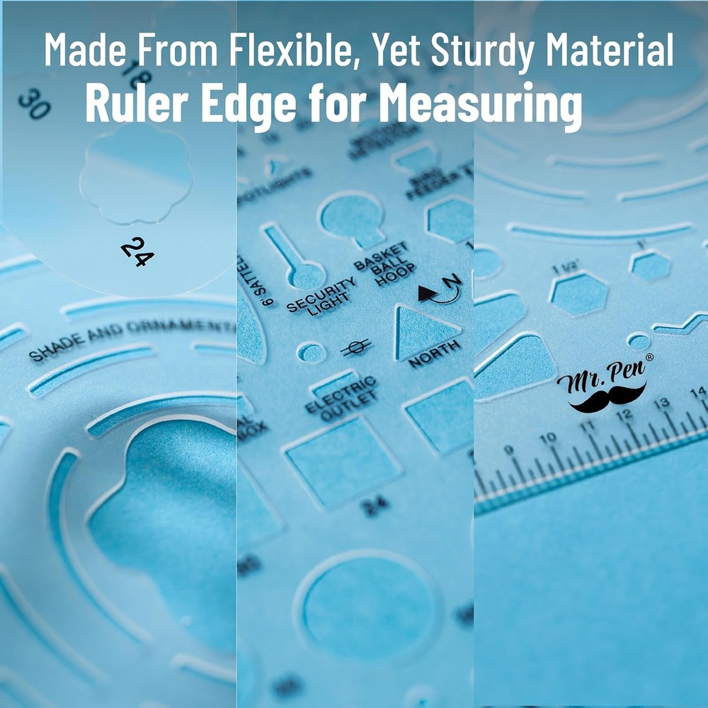 Landscape Template Architectural Drafting Tool Stencil