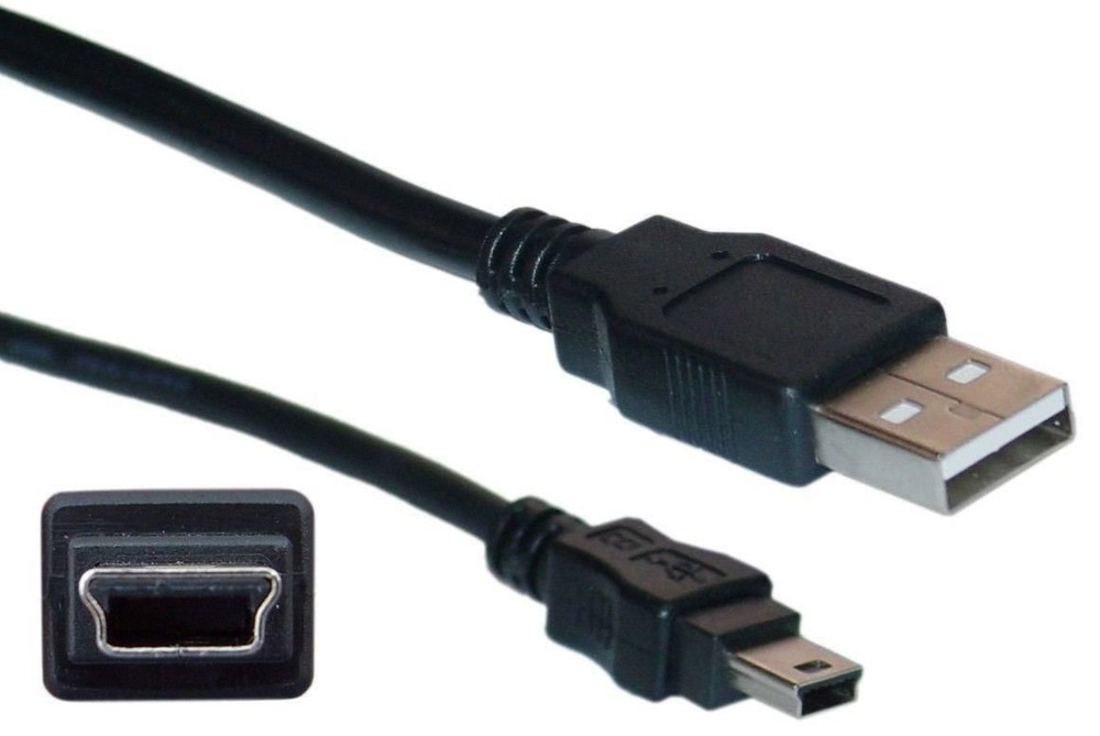 Mini B5 to USB 2.0 Cable (6ft)