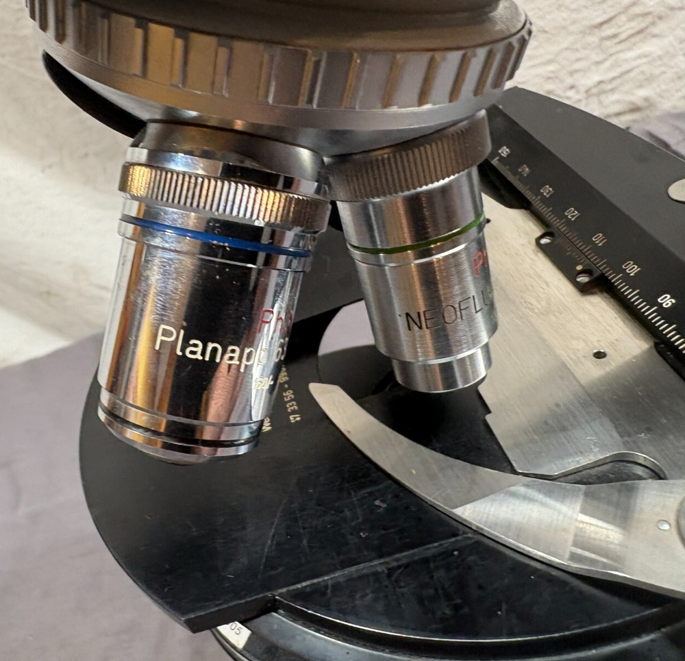 Zeiss West Germany Binocular/Monocula 3x Oculars 3x Objectives Light Microscope