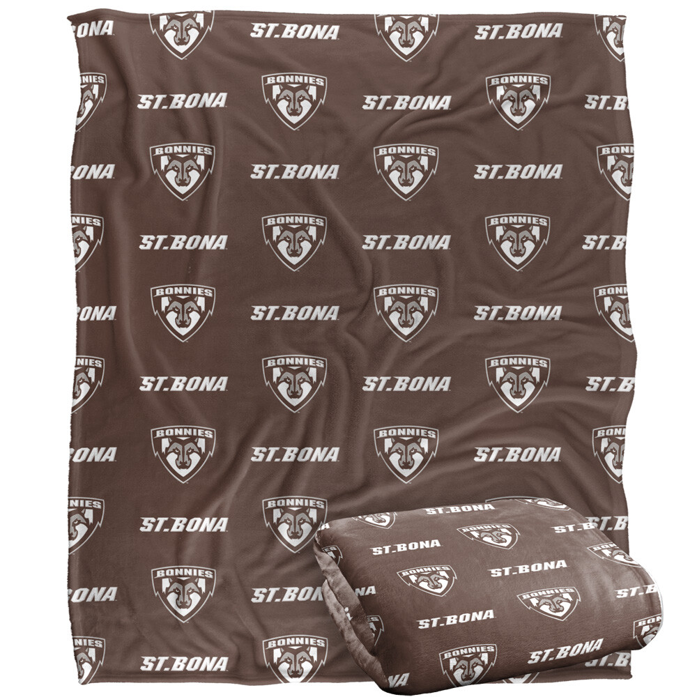 St. Bonaventure University Logo Pattern Silky Touch Super Soft Throw Blanket
